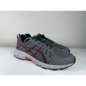 Size 10.5 - ASICS GEL-Venture 7 Black Classic Red Running Shoes